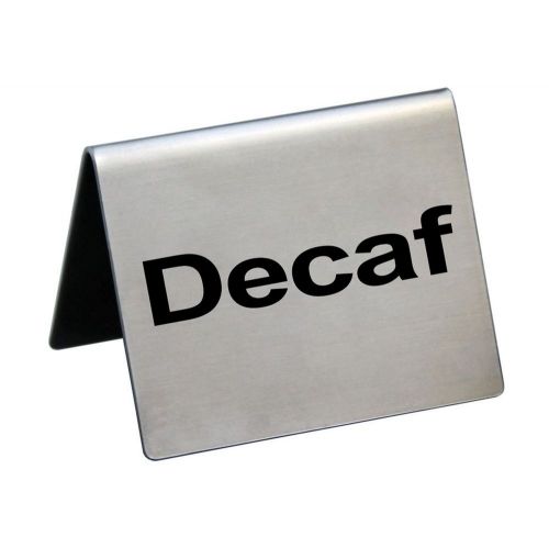 Табличка &quot;Decaf&quot;  50*40 мм. горизонтальная, нерж. /1/