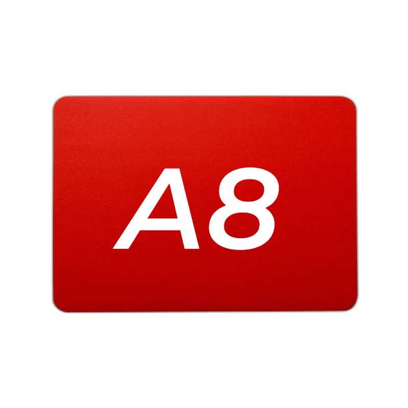 Ценник 74*52 мм. А8 меловой красный без подставки /1/  АКЦИЯ