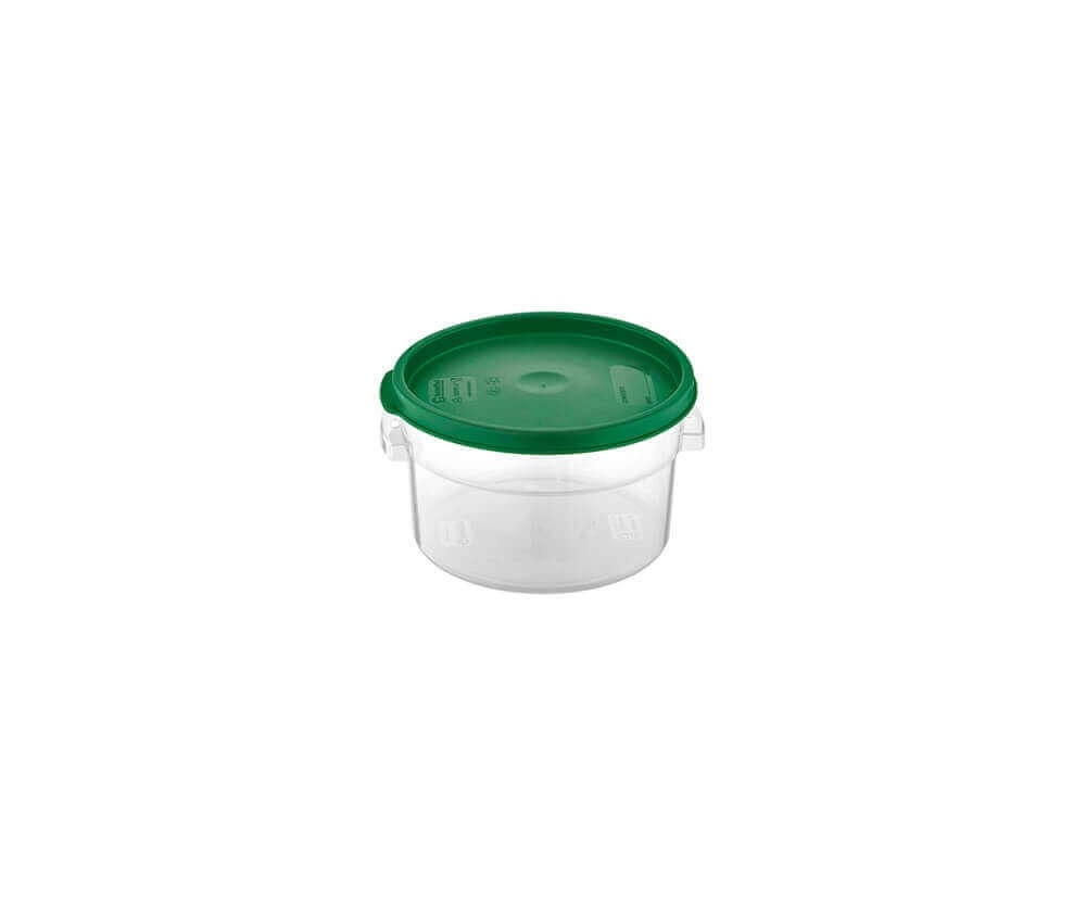 Контейнер для продуктов круглый  2,1 л. d=18 см. h=11 см., с мерной шкалой, прозрачный, п/п, без крышки (крышка 76733,76732,76731,76730) GP /1/12/