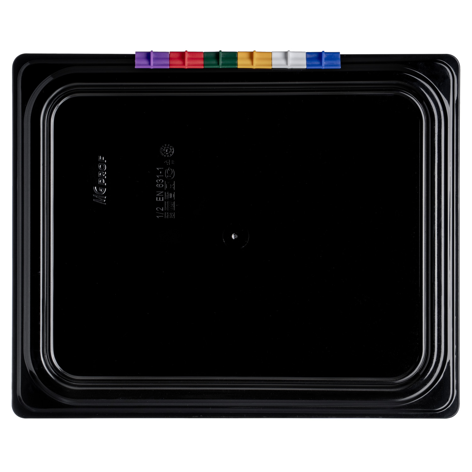 Крышка для гастроем. 1/2 п/п черная MGprof /1/6/