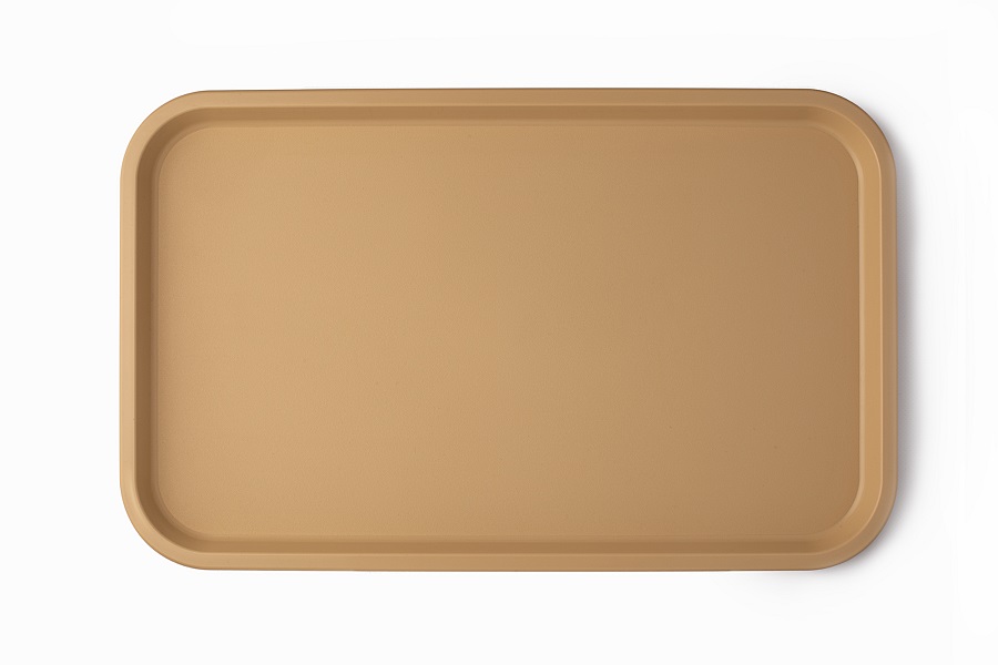 Поднос 52,5*32,5 см. бежевый поверхность шагрень (106) MGprof /1/10/
