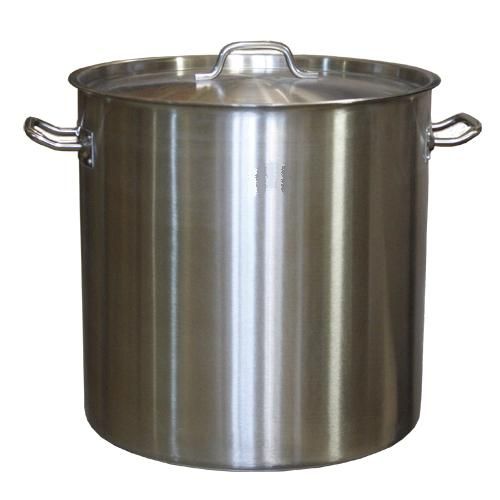 Котел 50 л. нерж. d=40 см. h=40 см. тройное дно с крышк. (индукция) MGsteel /1/