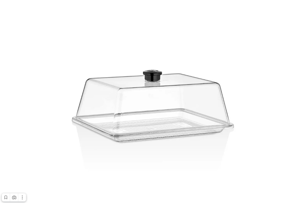 Поднос для подачи 27*21 см. поликарбонат, прозрачный (крышка 76834) GP /1/24/