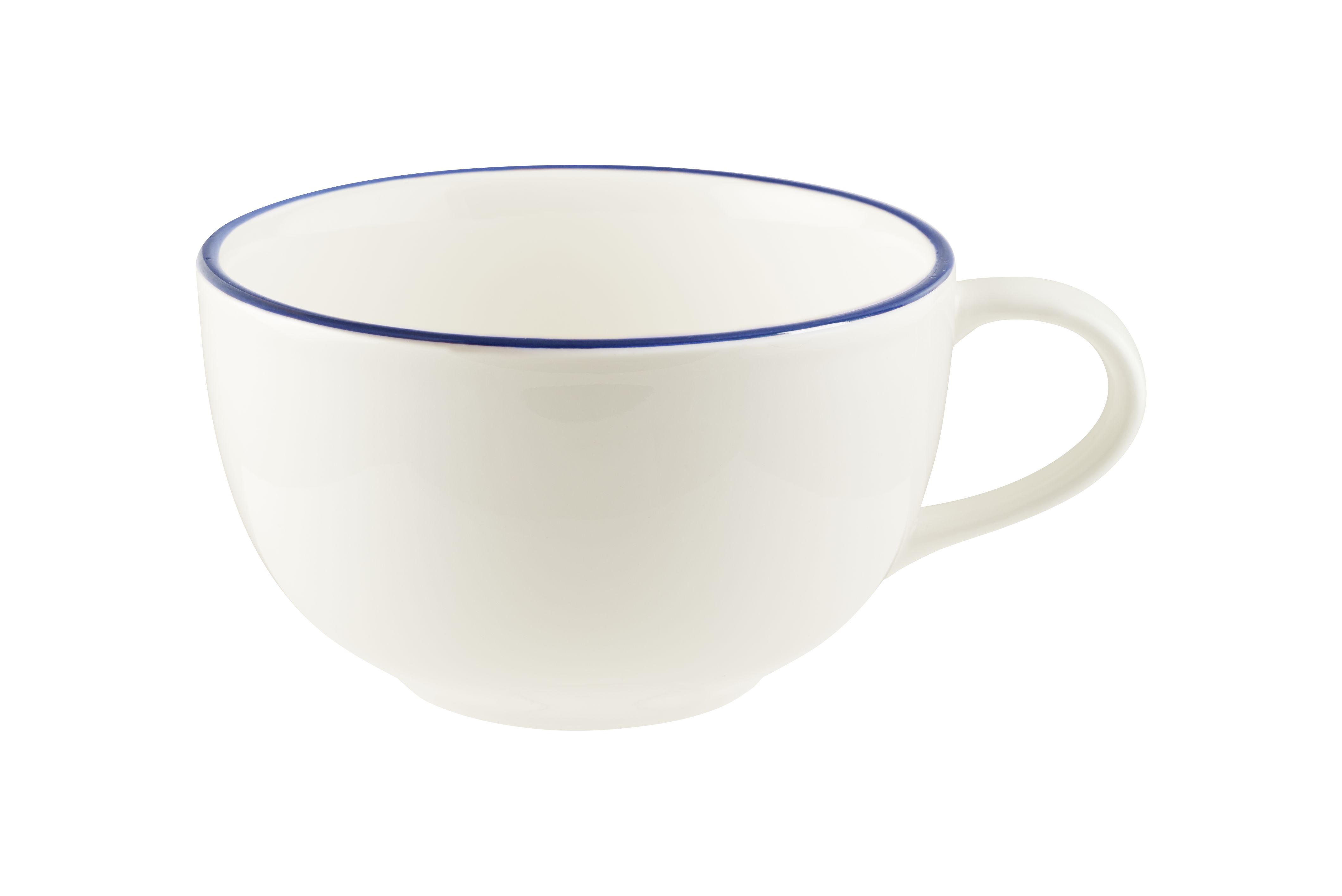 Чашка 350 мл. чайная d=110 мм. h=68 мм. Линеа Синий (блюдце 78007) Bonna /1/6/456/