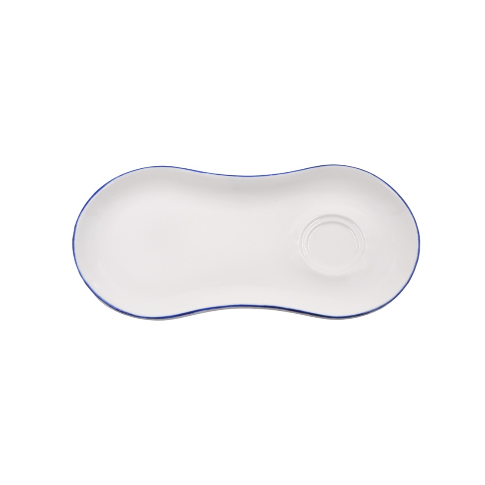 Блюдце 250*120 мм. для завтрака Ретро синий край (чашка 70299,69205), форма Гурмэ Bonna /1/12/1248/ ВДОХНОВЕНИЕ