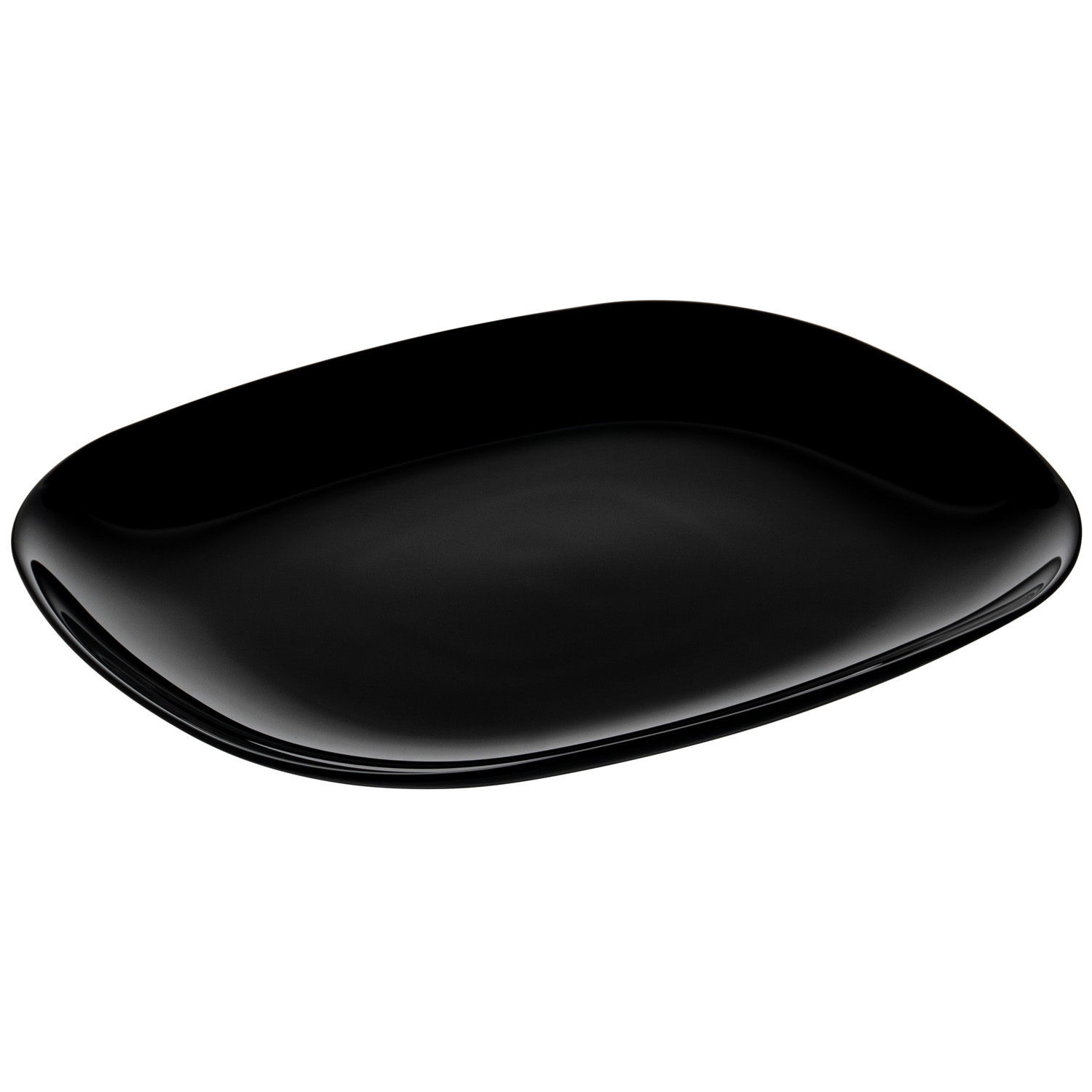 Блюдо прямоуг. 280*230 мм. h=22 мм. Эволюшн Блэк /6/12/864/