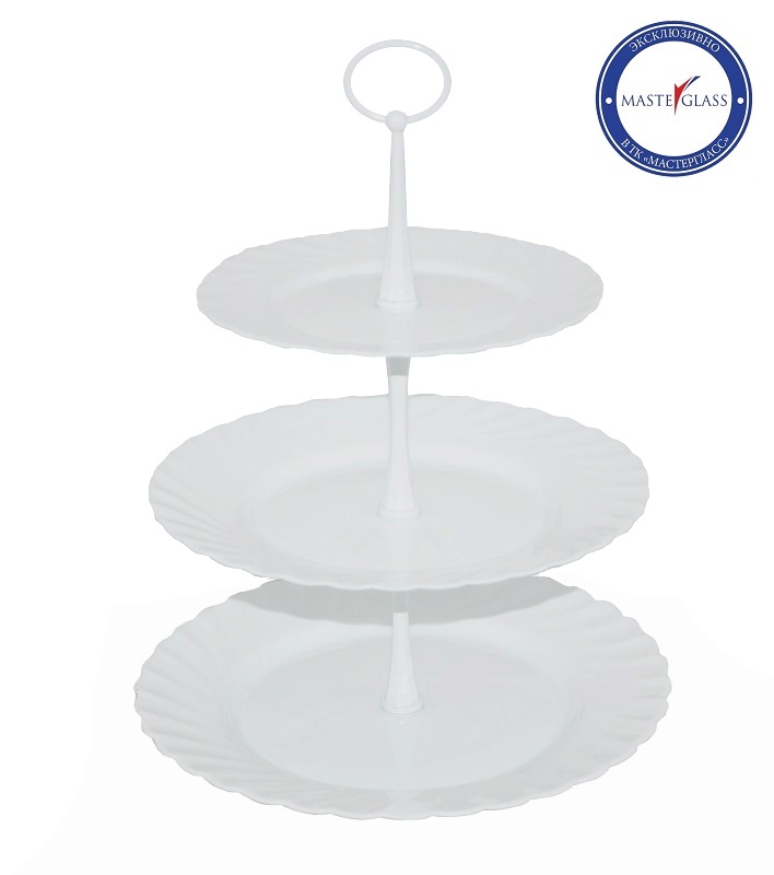 Этажерка 3-х ярусная d=19/24/27 см. h=35 см. Трианон /1/ АКЦИЯ