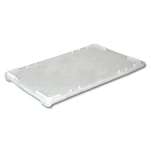 Крышка для контейнера для теста 600*400*40 мм., (-30/+60°C) морозостойкая, белая, полиэтилен /1/200/