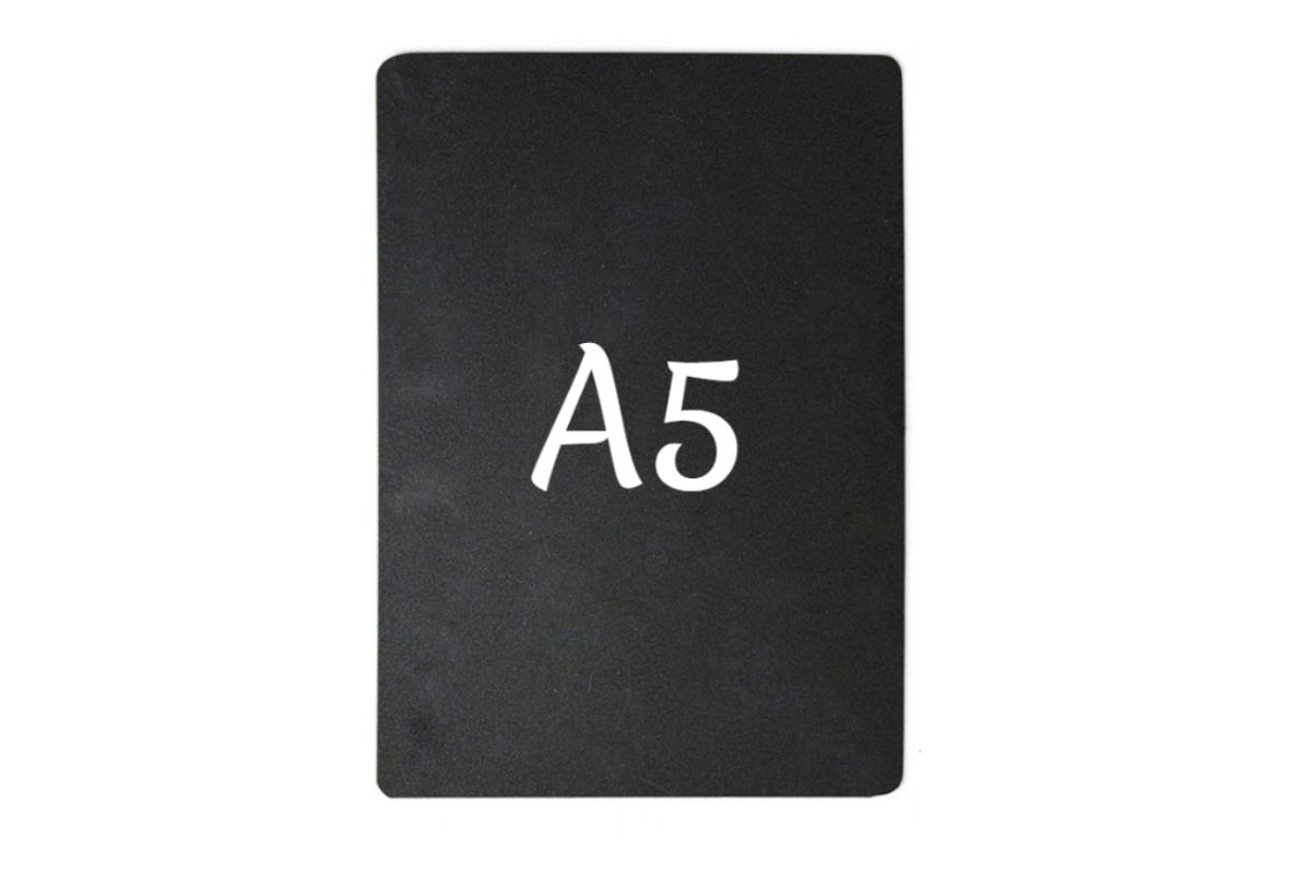 Ценник 210*148 мм. А5 меловой черный без подставки /1/  АКЦИЯ