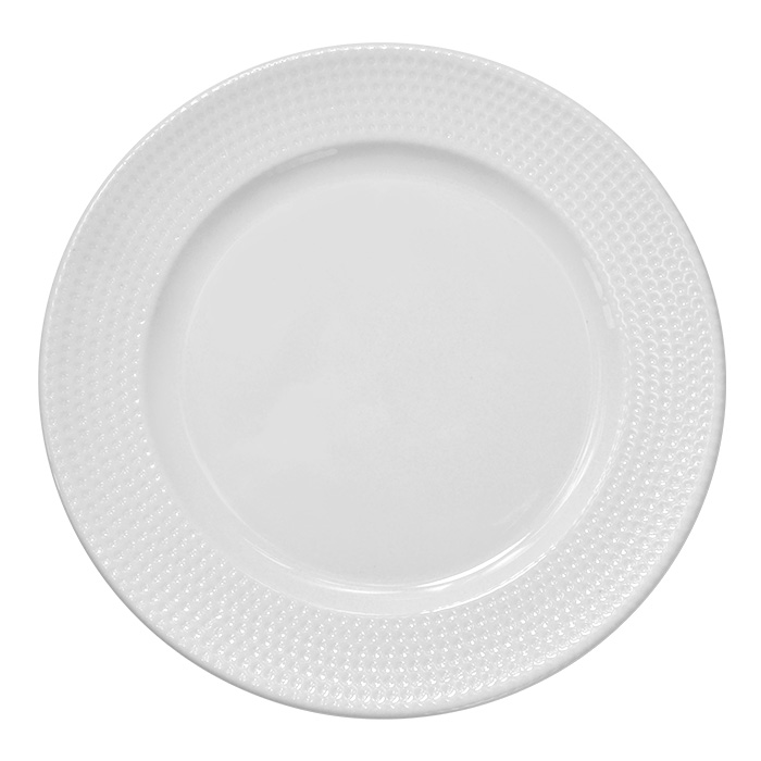 Тарелка d=210 мм. Белый Пьюре Дот, форма Банкет Bonna /1/12/1284/