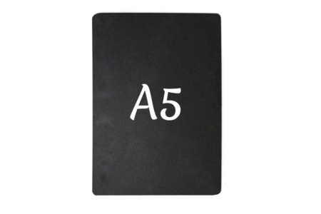 Ценник 210*148 мм. А5 меловой черный без подставки /1/  АКЦИЯ