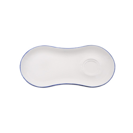 Блюдце 250*120 мм. для завтрака Ретро синий край (чашка 70299,69205), форма Гурмэ Bonna /1/12/1248/ ВДОХНОВЕНИЕ