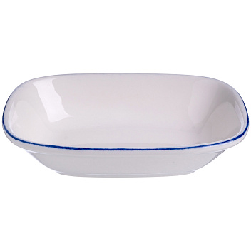 Салатник 140*100 мм. 160 мл. h=35 мм., касалетка Ретро синий край, форма Гурмэ Bonna /1/12/2040/ ВДОХНОВЕНИЕ