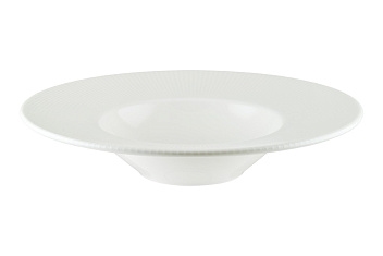 Тарелка для пасты d=280 мм.  400 мл. Ирис Белый, форма Банкет Bonna /1/6/396