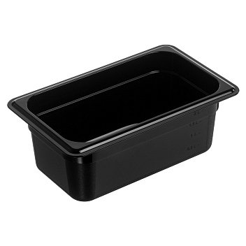 Гастроемкость 1/4 h=100 мм. 265*162 мм. 2,5 л. поликарб. черная GP /1/