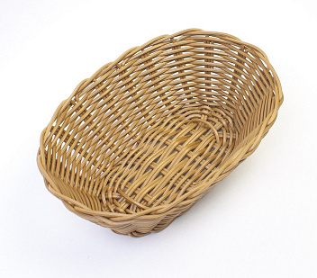 Корзина для хлеба овальная 18*12*6 см. коричневая полиротанг MGprof /1/144/ АКЦИЯ Корзина для хлеба овальная 18*12*6 см. коричневая полиротанг MGprof /1/144/ АКЦИЯ