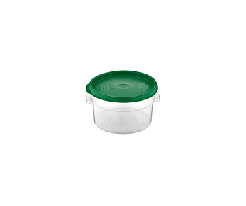 Контейнер для продуктов круглый  2,1 л. d=18 см. h=11 см., с мерной шкалой, прозрачный, п/п, без крышки (крышка 76733,76732,76731,76730) GP /1/12/