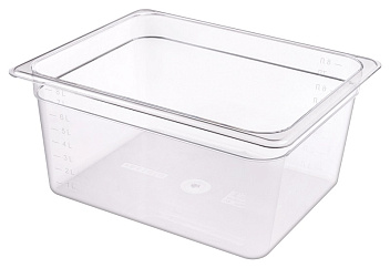 Гастроемкость 1/2 h=150 мм. 325*265 мм. 8,9 л. поликарб. прозрач. /1/8/