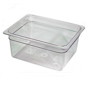 Гастроемкость 1/2 h=150 мм. 325*265 мм. 8,9 л. поликарб. прозрач. /1/12/