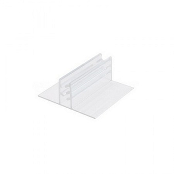 Держатель для ценников и табличек   2,5*2,5 см. h=1 см. прозр. пласт на подставке /1/