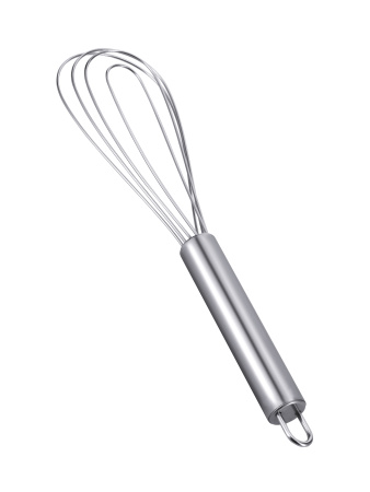 Венчик 25,5 см. нерж. 4 спицы, толщина спицы 1 мм., плоский /1/144/