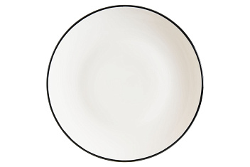 Тарелка d=210 мм. Линеа Черный, форма Гурмэ Bonna /1/12/1560/