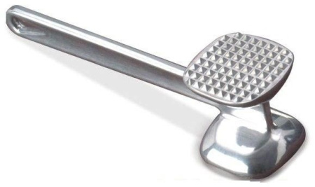 Молоток для отбивания мяса алюм. 0,42 кг 7*6,5 см. 24 см. MGSteel /1/36/ Молоток для отбивания мяса алюм. 0,42 кг 7*6,5 см. 24 см. MGSteel /1/36/