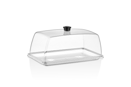 Поднос для подачи GN 1/3 32,5*16,7 см. поликарбонат, прозрачный б/крышки (крышка 76830) GP /1/36/
