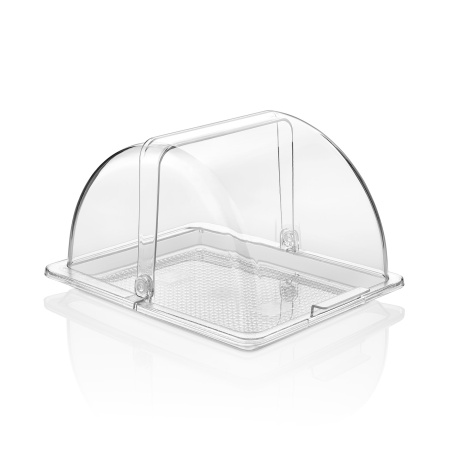 Крышка для гастроем.,подносов,корзин Roll-Top 1/2 32,5*26,5 см. h=18,5 см. поликарб, прозрачная GP/1/12/