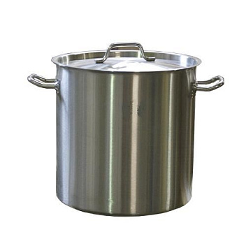 Котел 25 л. нерж. d=32 см. h=31,5 см. тройное дно с крышк. (индукция) MGsteel /1/