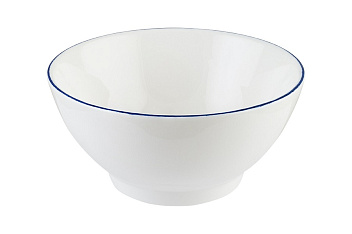 Салатник d=140 мм. 450 мл. h=65 мм. Ретро синий край (тарелка подст.70714) Bonna /1/12/732/ ВДОХНОВЕНИЕ