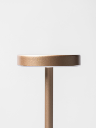 Лампа настольная d=8 см. h=34 см. 3 цвета, сенсорная регулировка яркости, алюм., розовое золото LED METAL MGline /1/20/ АКЦИЯ