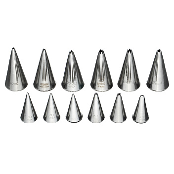 Набор кондитерских насадок 12 шт нерж. для тонких узоров /1/