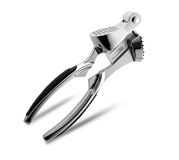 Пресс для чеснока 18 см. с выдавливателем, с прорезиненными ручками, хром. сталь MGsteel /1/ АКЦИЯ