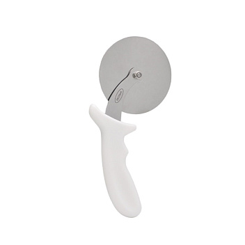 Нож для пиццы d=10 см. нерж. с белой пластик. ручкой MGsteel /1/12/120/ АКЦИЯ