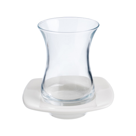 Блюдце d=105 мм. h=23 мм. (стаканчик 206077,72938,52568,54942,55391,72663,75175) Белый Bonna /24/