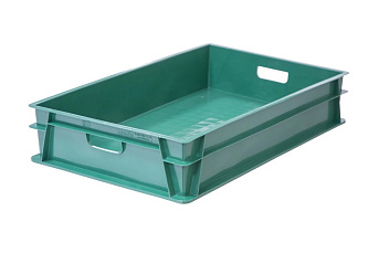 Ящик 740*465*145 мм. для хлеба, прямой сплошной, зеленый (крышка 73937) /1/72/ Ящик 740*465*145 мм. для хлеба, прямой сплошной, зеленый (крышка 73937) /1/72/