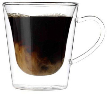 Кружка 295 мл. d=86 мм. h=110 мм. с двойными стенками Термостекло Luigi /1/2/ Кружка 295 мл. d=86 мм. h=110 мм. с двойными стенками Термостекло Luigi /1/2/