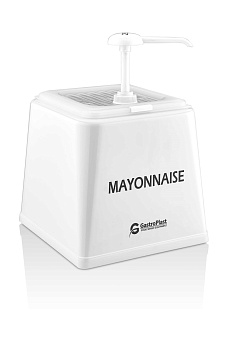 Диспенсер для соуса *мм. h= мм. 2,5 л. с дозатором, п/п, белый GP /1/
