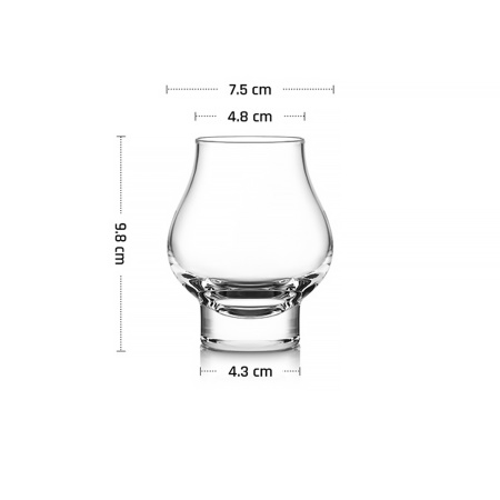 Бокал для дегустации виски 200 мл. d=75 мм. h=98 мм. хр. стекло Снифтер MGline /6/24/ ВДОХНОВЕНИЕ