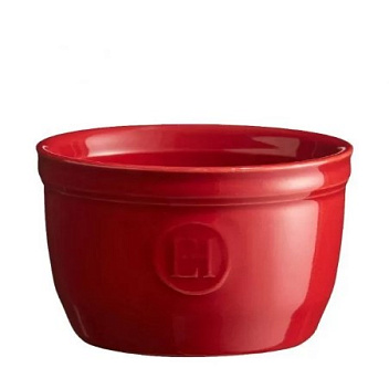 Форма для запекания  150 мл. d=86 мм. h=55 мм. (рамекин) красная керам Emile Henry /1/6/ ВДОХНОВЕНИЕ