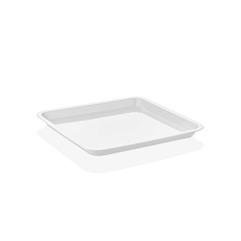 Поднос для подачи 28*28 см. поликарбонат, белый (крышка 76836) GP /1/24/