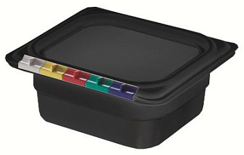 Гастроемкость 1/6 h= 65 мм. 176*162 мм. 1 л. п/п черная /1/14/