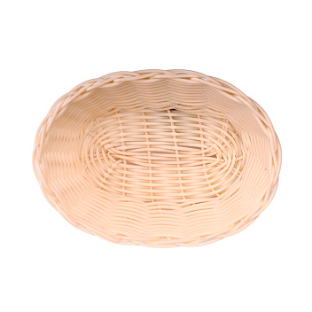 Корзина для хлеба овальная 18*12*6 см. бежевая полиротанг MGprof /1/144/ Корзина для хлеба овальная 18*12*6 см. бежевая полиротанг MGprof /1/144/