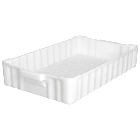 Ящик 788*470*138 мм. для рыбы прямой сплошной, -30°C /+60°C, белый (213) /1/40/ АКЦИЯ