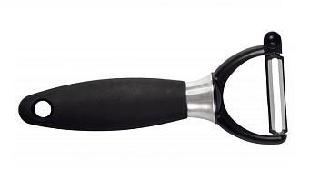 Овощечистка 5/16 см. с плавающим лезвием, черная нерж. с прорезин. ручкой Icel /1/4/ Овощечистка 5/16 см. с плавающим лезвием, черная нерж. с прорезин. ручкой Icel /1/4/