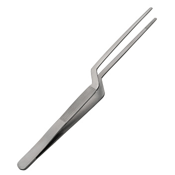 Щипцы (пинцет) 20 см. изогнутые, нерж. MGsteel /1/288/