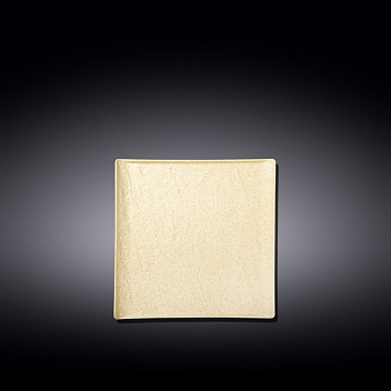 Тарелка квадр. 130*130 мм. Сэнд Wilmax /6/72/ Тарелка квадр. 130*130 мм. Сэнд Wilmax /6/72/