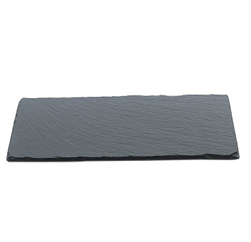 Блюдо для подачи прямоуг. 25*12 см. h=0,8 см. черное, сланец MGprof /1/ АКЦИЯ