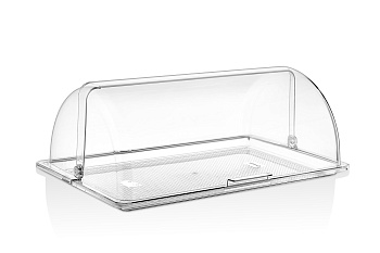 Крышка Roll-Top GN 1/1 53*32,5 см. h=18,5 см. поликарбонат, прозрачная (поднос 76838, 76846) GP /1/6/